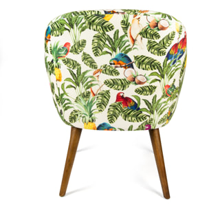 Poltrona Excelsa Havana in poliestere e multistrato 70,5x65x83 cm multicolore