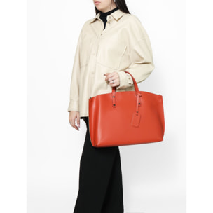 Borsa a spalla da donna In Vera pelle Made in Italy 48x31x11 cm