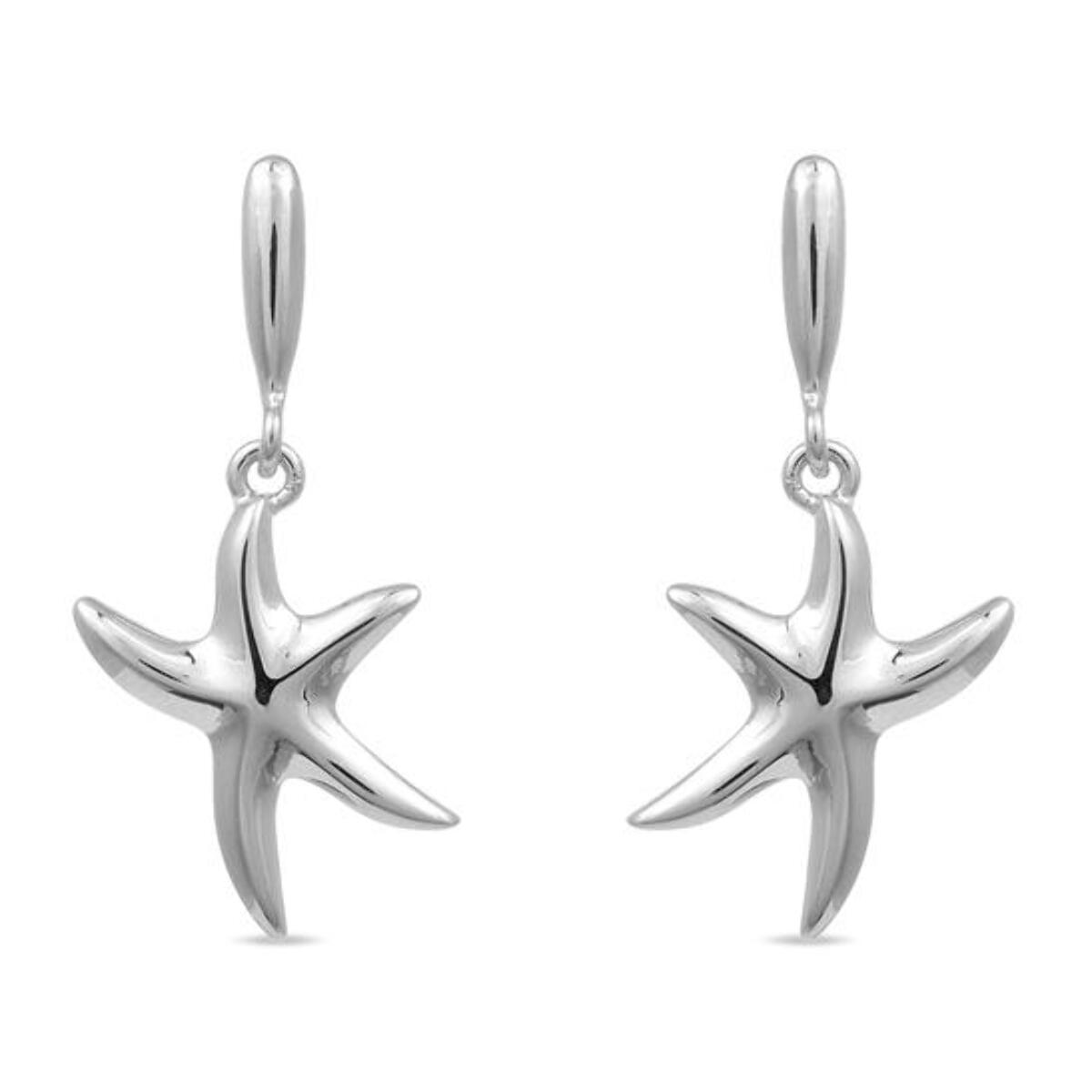 Pendientes Lux by Lux acabados en Rodio