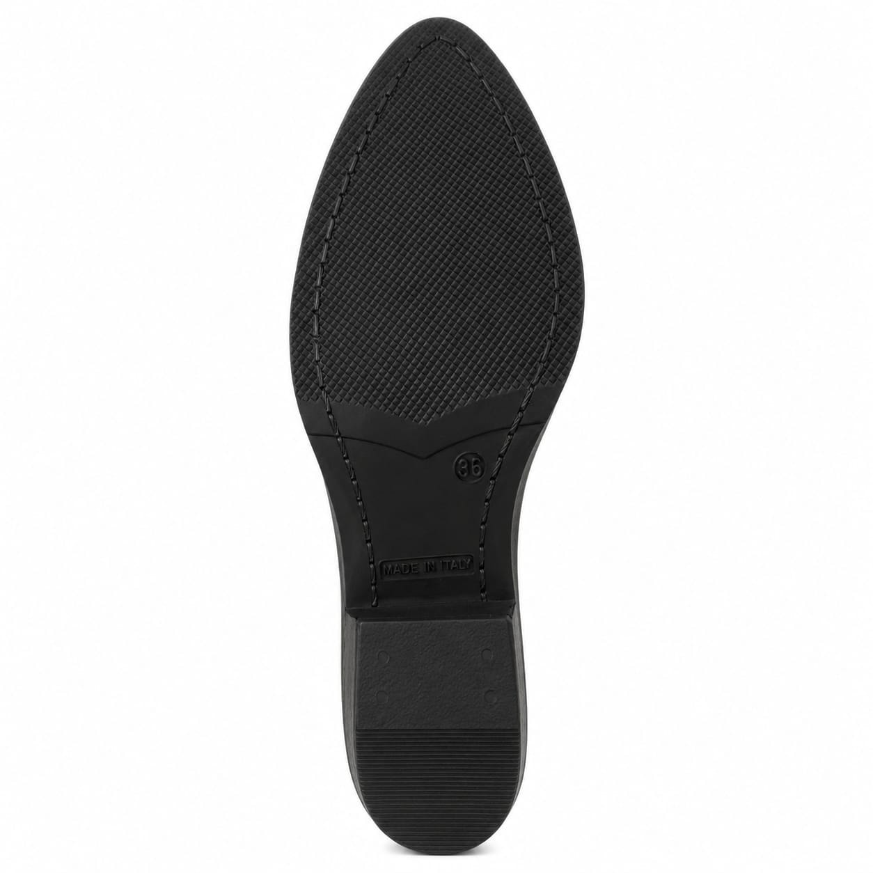 Texano basso in vera pelle - tacco 5 cm