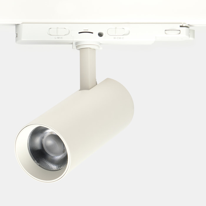 Forlight - Proyector Tent Ø65 Aluminio, Policarbonato Blanco, Facetado
