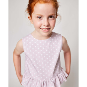 MONO LUNARES ROSA Y BLANCO