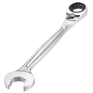 Clé Mixte à Cliquet Plate 10 mm - Compact Et Réversible Par Levier