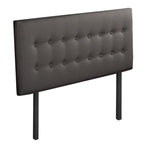 Tete de lit Capitonnee | Gris anthracite