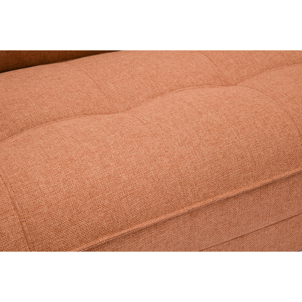 Chauffeuse 2 places convertible en tissu terracotta SALLY