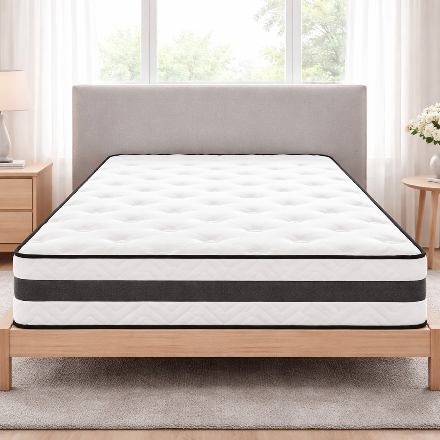 Materasso Singolo H3 Medio Rigido Con 240 Molle Insacchettate Al M, 5 Zone Di Comfort Double Sided Supporto Ergonomico E Alta Traspirabilità 80