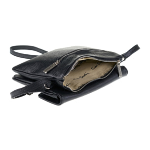 Borsa a tracolla da donna Made in Italy - Modello Seraphina Lux - 100% pelle - 26.0 x 18.0 x 4.0 cm