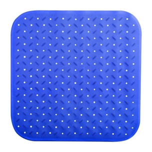 Tapis Fond de douche antidérapant Caoutchouc CLASS 54x54cm Bleu MSV