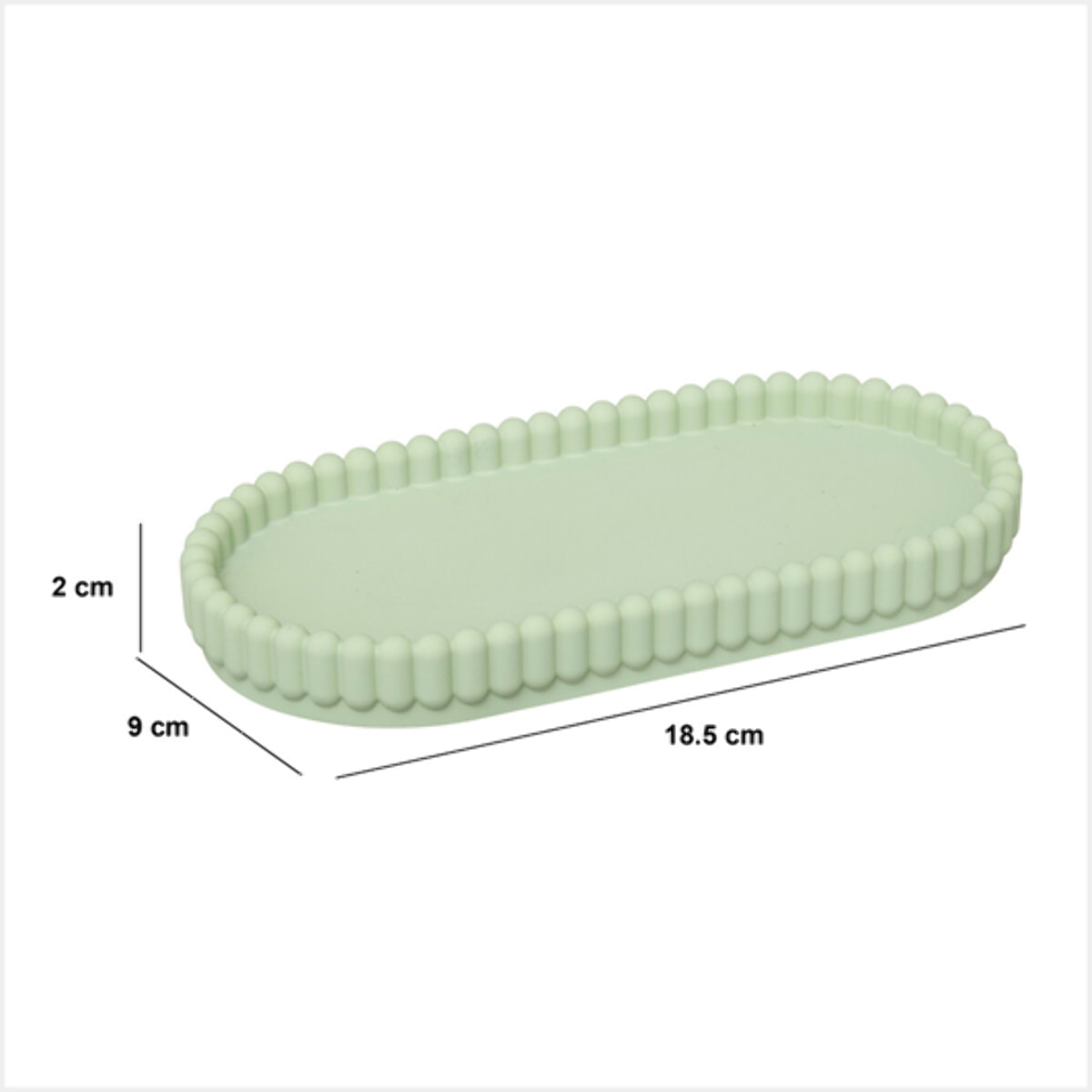 Plateau "Bonbon" oval 18,5x9cm