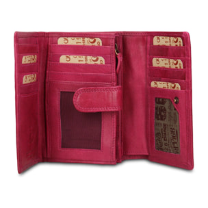 Portafoglio uomo in vera pelle - Modello Novara Lux - Casual - 15.0 x 10.0 x 3.0 cm