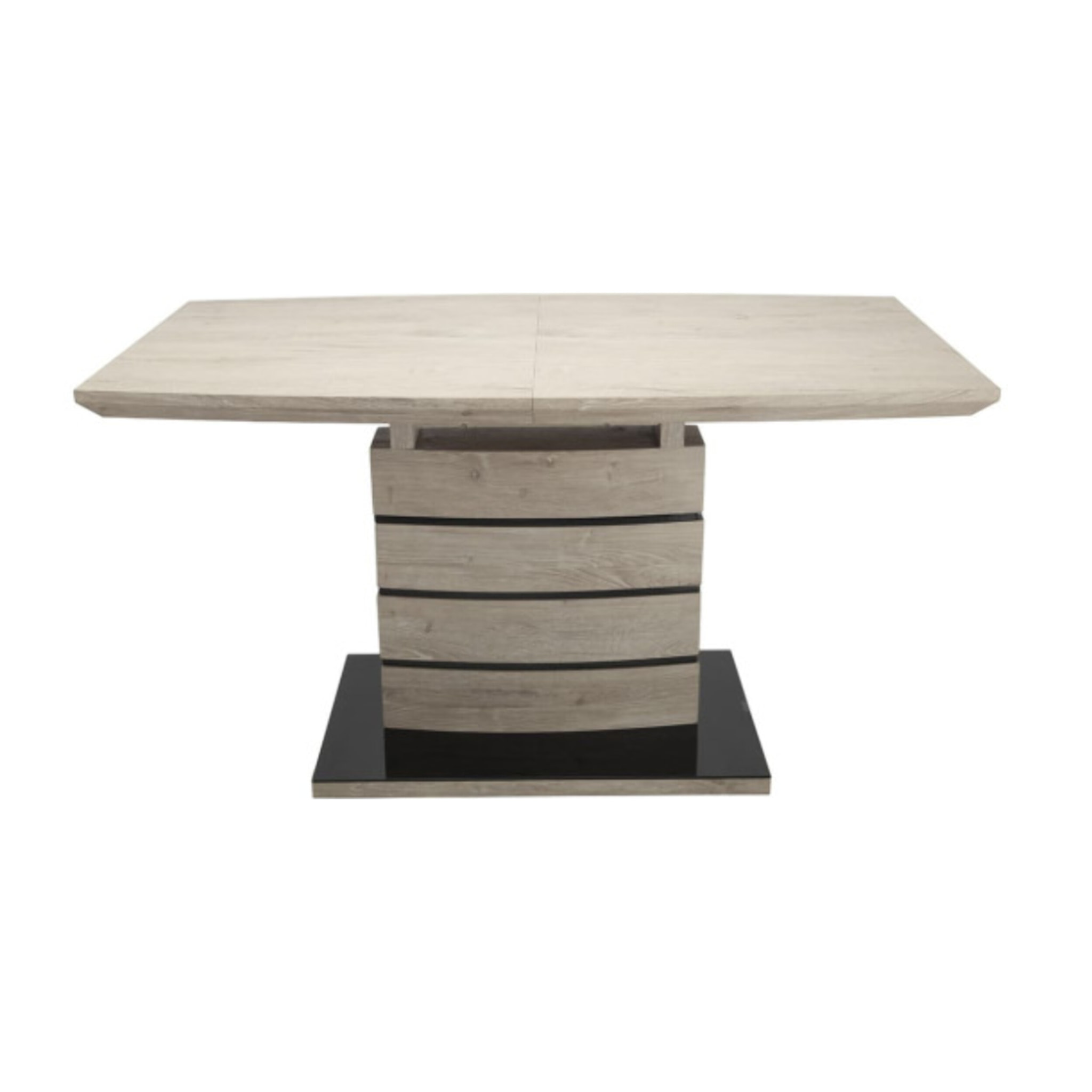 Table de repas extensible 140/180 cm pied central - LEONAR