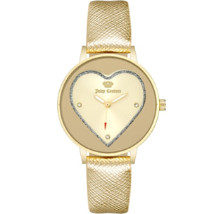 Reloj Juicy Couture JC1234GPGD Mujer Analogico Cuarzo con Correa de Polipiel