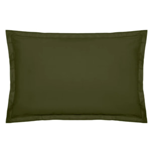 Taie d oreiller "Carina" coton 50x70cm vert kaki