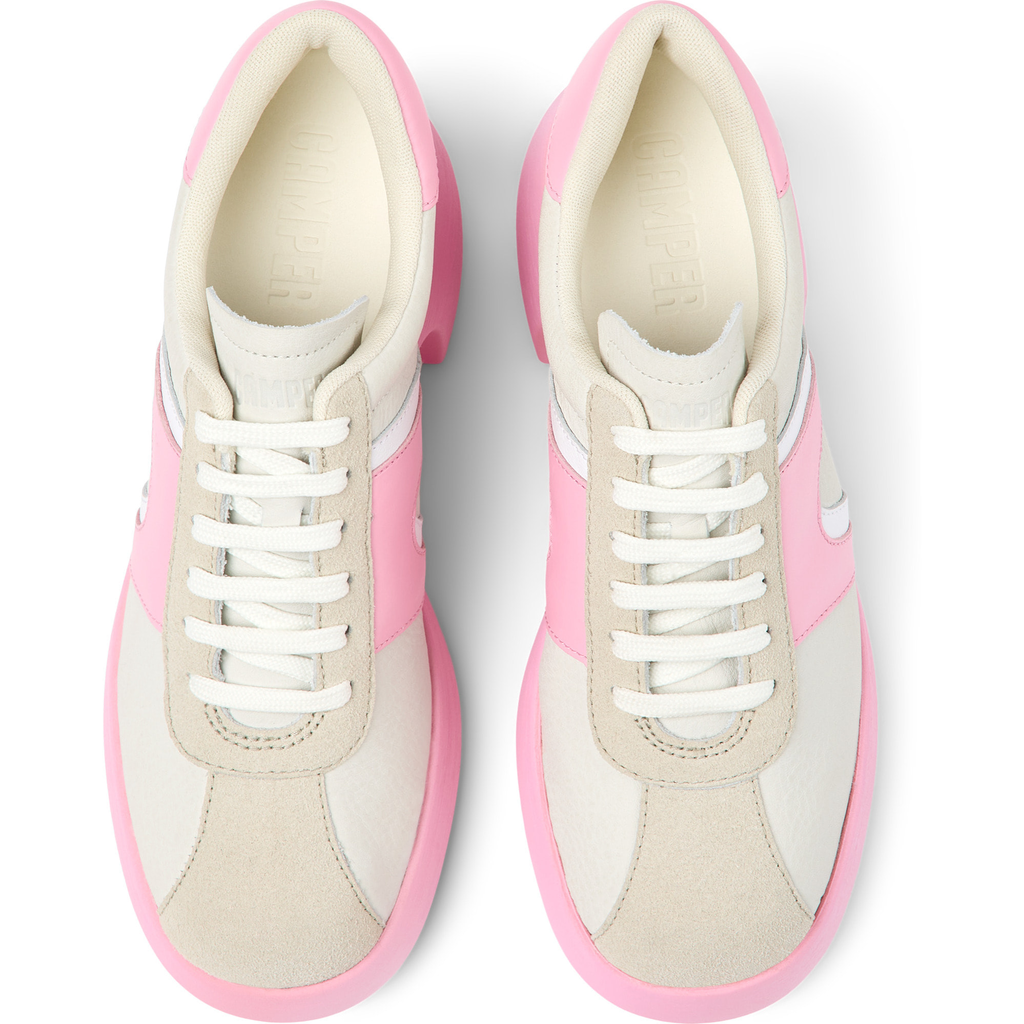 Zapatos de cordones - CAMPER Thelma - Blanco - Cuero liso