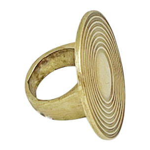 Anillo con disco "Azca" en dorado T15