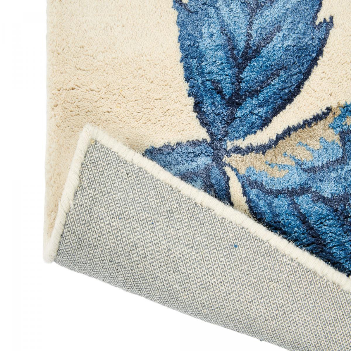 Tapis salon et chambre fait à la main en laine motif floral ALUL