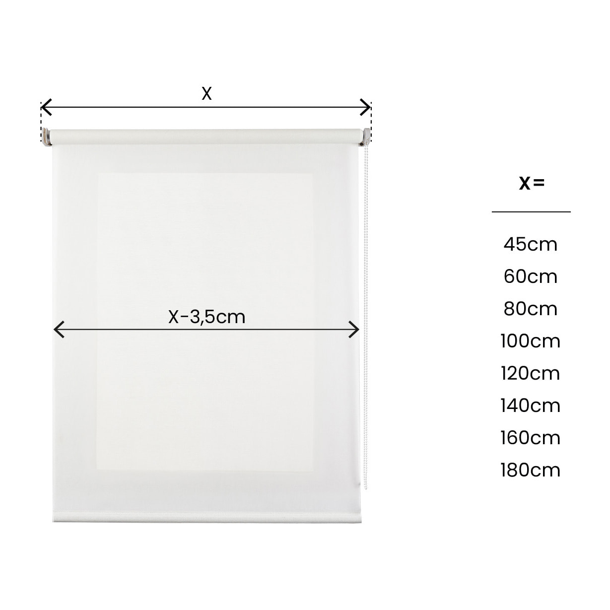 Store Tamisant SOFT Blanc