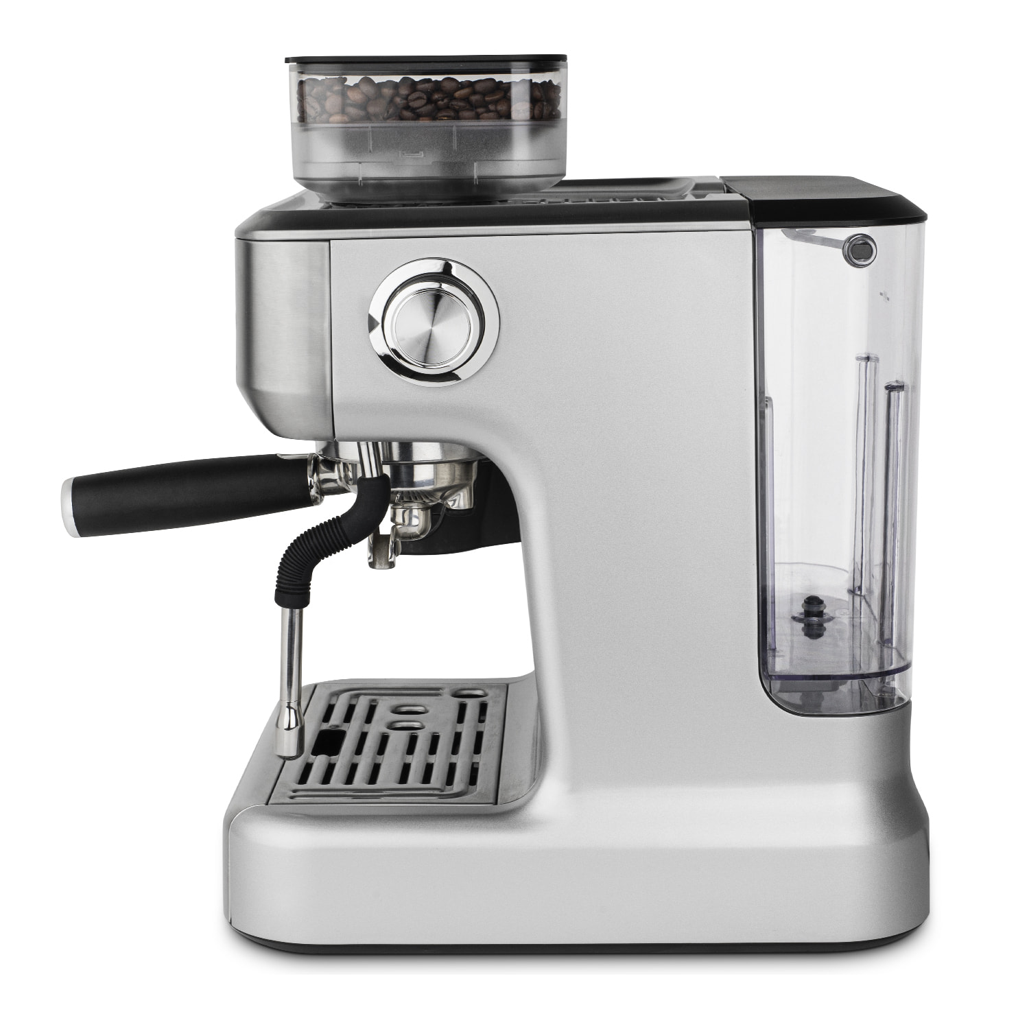 H.Koenig Máquina espresso con triturador EXPRO980, 2,7 L, 250 g, depósito de granos, 15 tamaños de molido, bomba italiana, dosificación personalizable para 1 o 2 tazas, Thermoblock, presión 20 bares