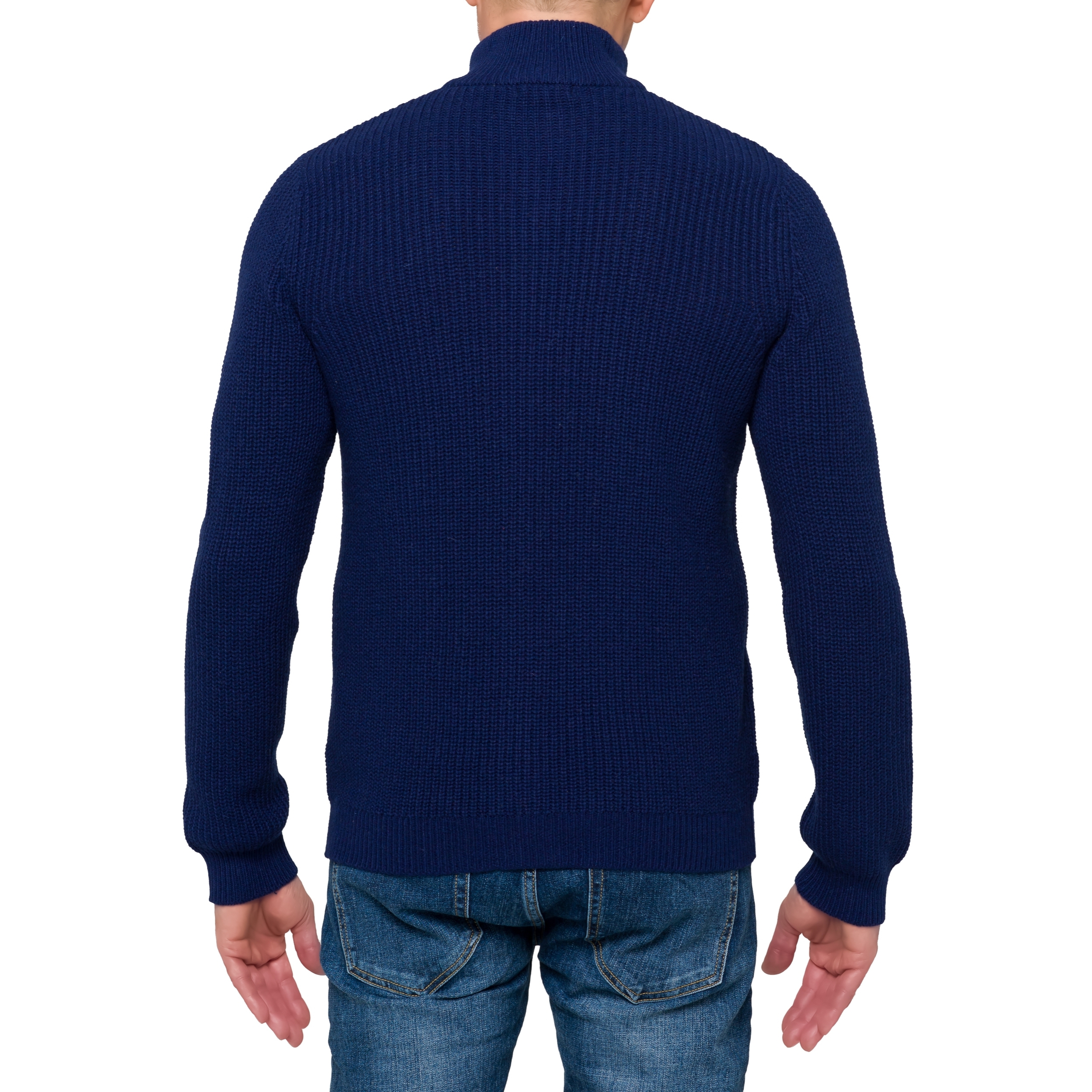 Maglia full zip Hot Buttered Chaiten blu navy