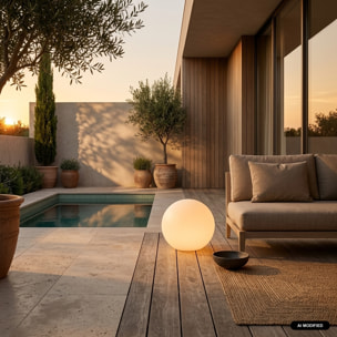 Boule lumineuse intérieur/extérieur LED sans fil 16 couleurs SPHÈRE LED