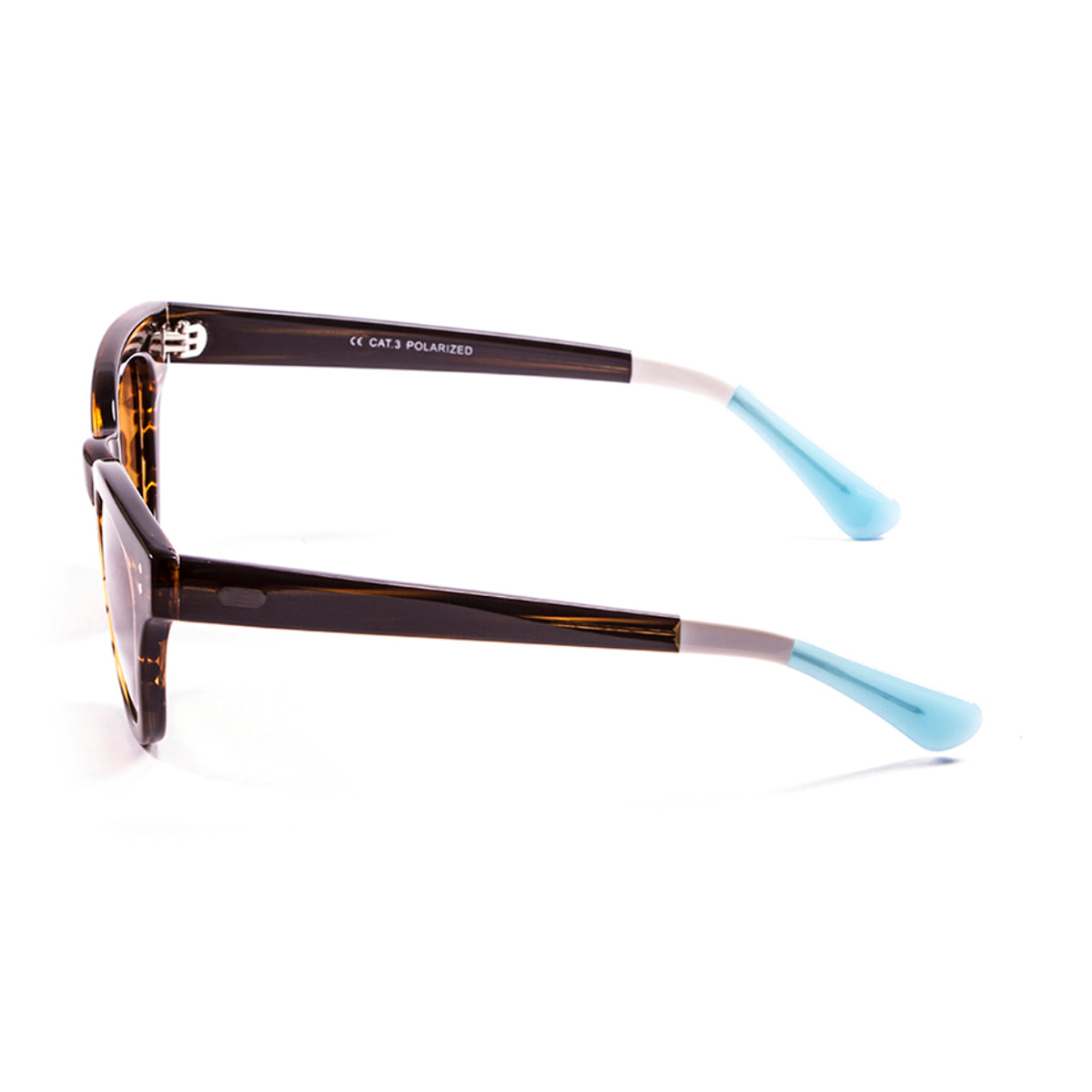 Gafas de sol LENOIR CROISETTE - Marrón / Marrón con patillas azules y blancos