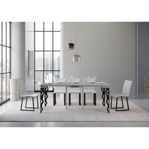 Consolle allungabile 90x40/196 cm Karamay Small Cashmere telaio Antracite