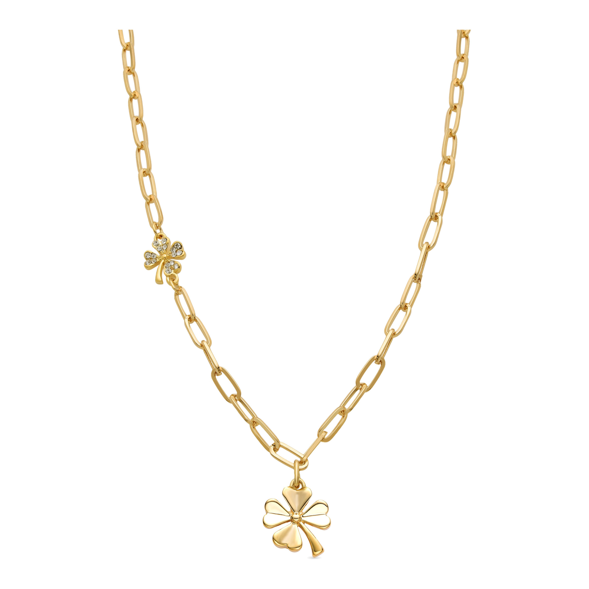Collar de Circonita Brillante acabado en oro amarillo de 18K