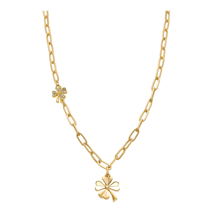 Collar de Circonita Brillante acabado en oro amarillo de 18K