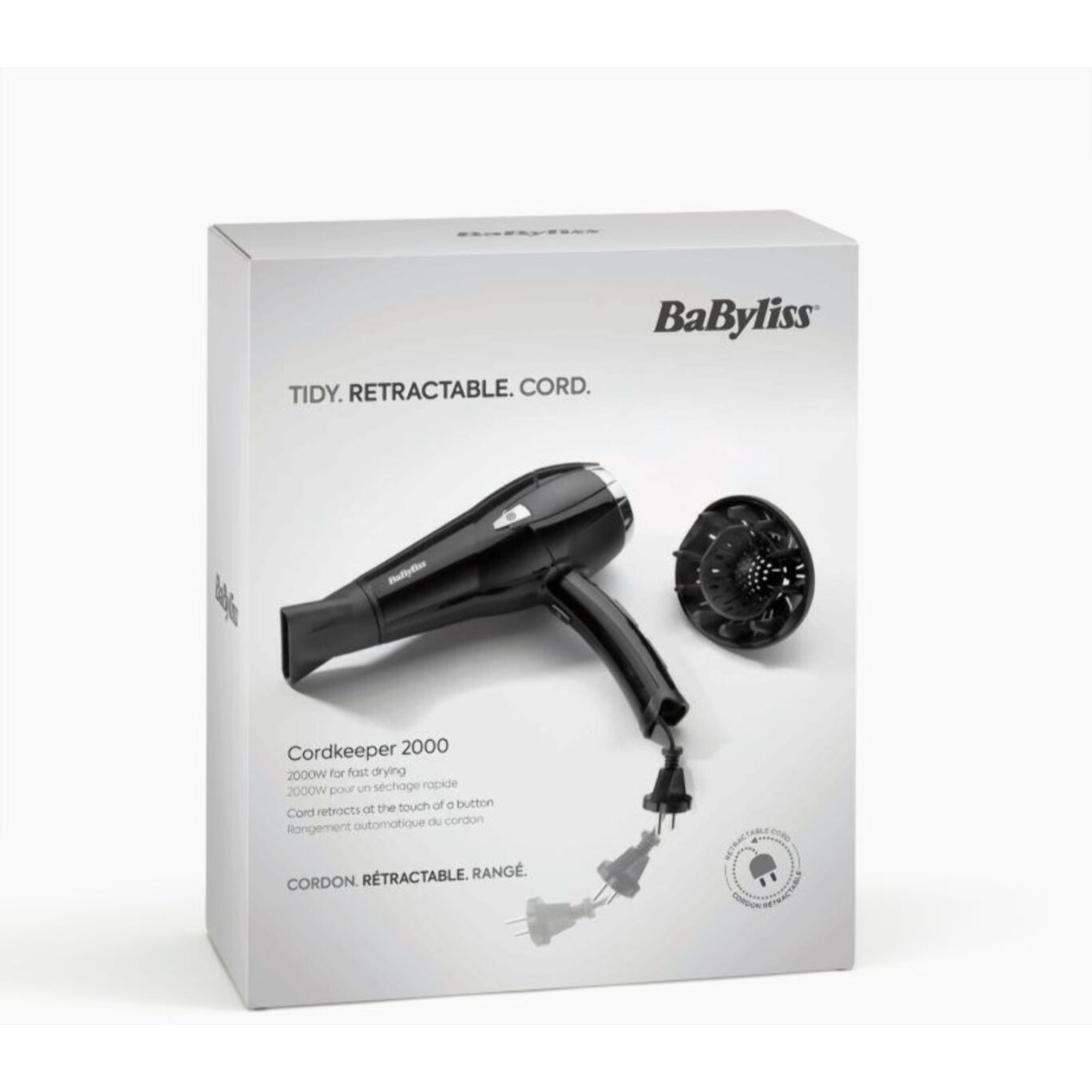 Sèche cheveux BABYLISS CordKeeper 2000 D374DE