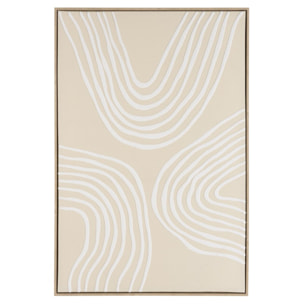 HOMER - Décoration murale A - 83x123cm lignes abstraites, cadre naturel