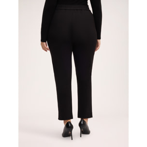Fiorella Rubino - Pantaloni Joggers in Punto Milano - Nero