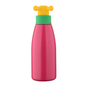 Botella de agua rainbow de 500ml en acero inoxidable color rosa