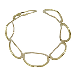 Brazalete Orion en laton dorado ajustable