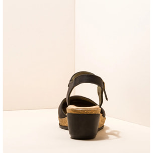 Sandalias N5001 PLEASANT BLACK / LEAVES color Black