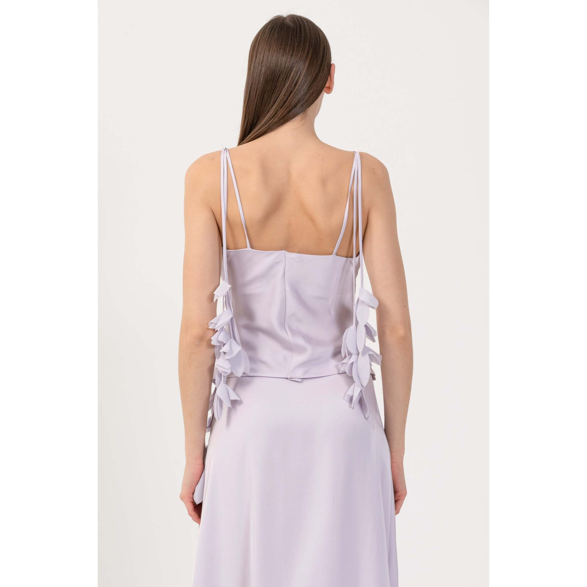 Kocca - Top con spalline e dettagli floreali Donna