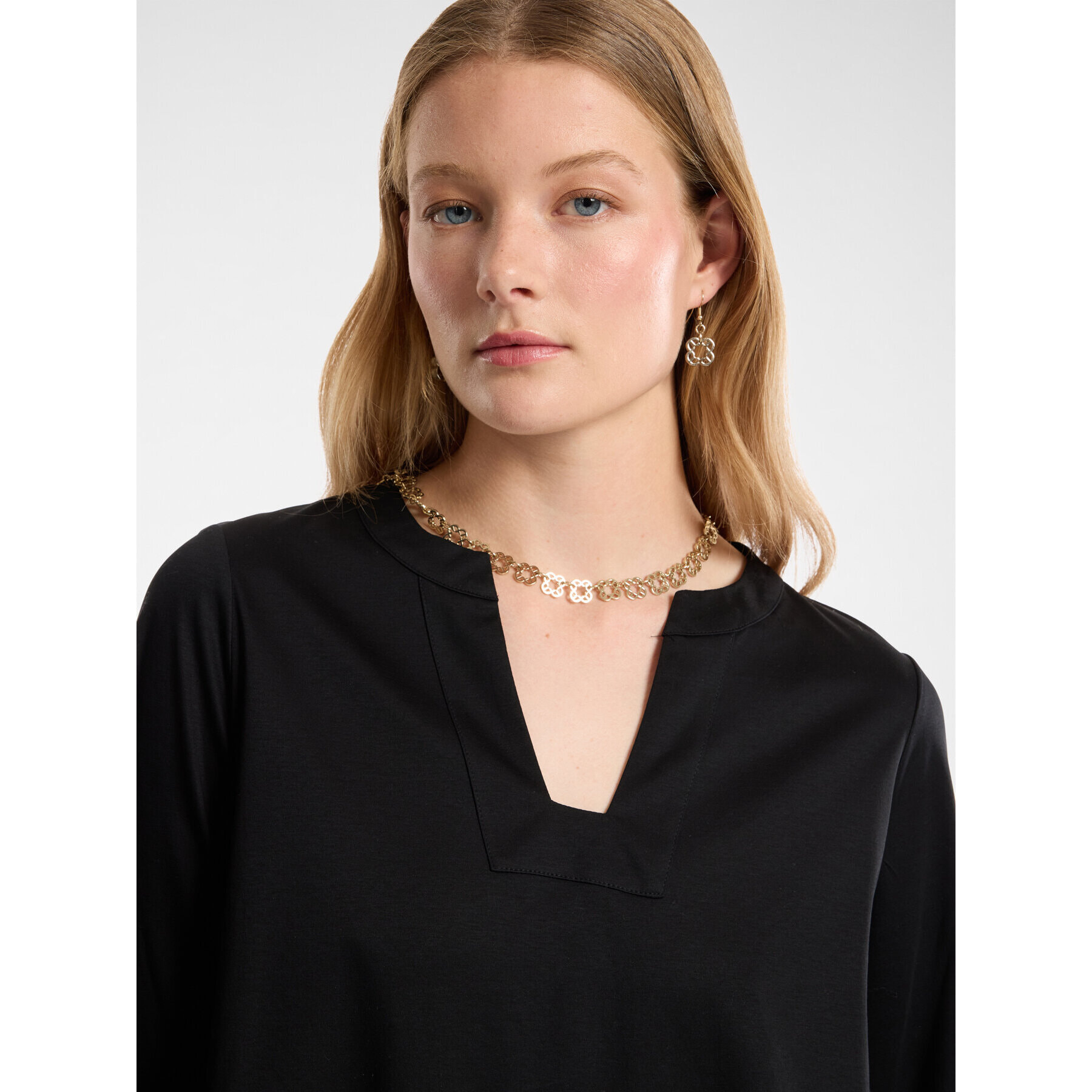 Elena Mirò - Camiseta holgada - Negro