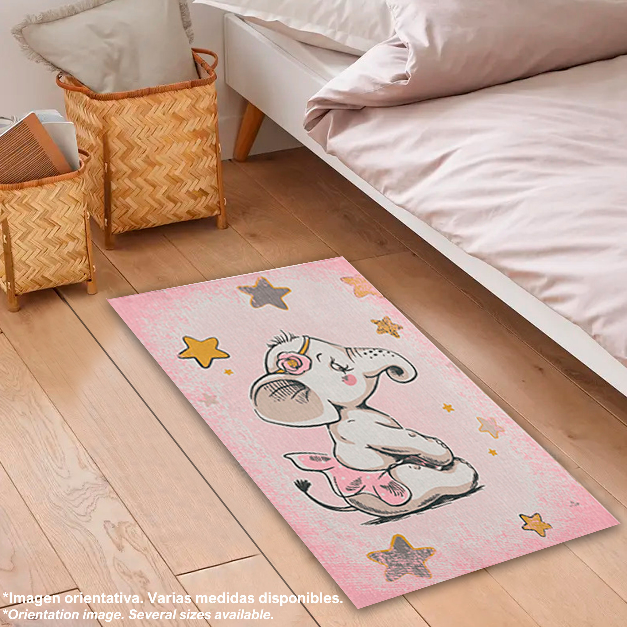 Alfombra infantil de Poliester estampada 60 x 100cm