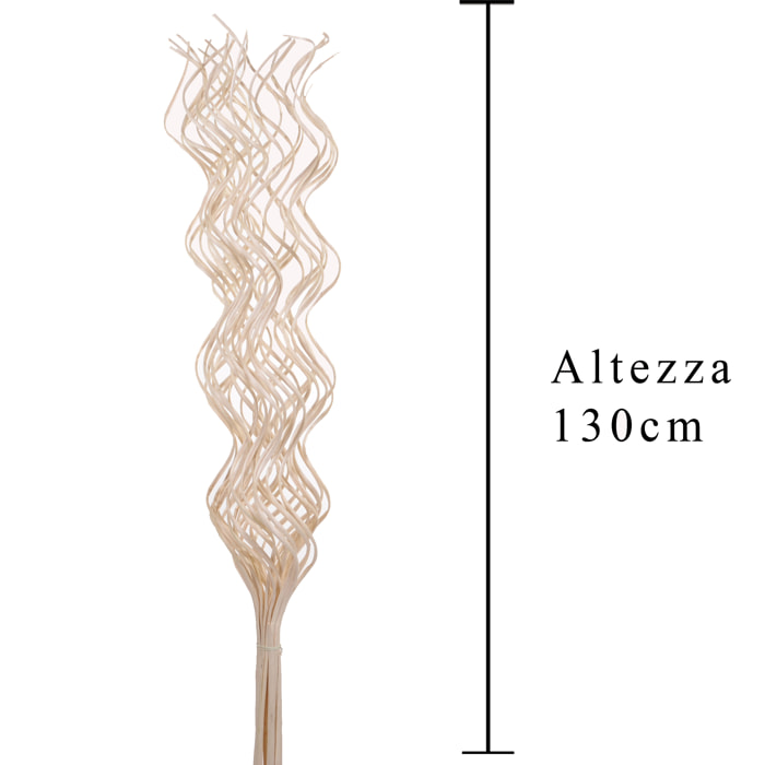 Twist Willow 10 Pezzi. Altezza 130 Cm - Pezzi 2 - 4X130X4cm - Colore: Bianco - Bianchi Dino - Decori Casa E Complementi