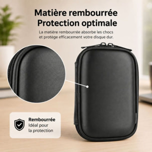 Housse ESSENTIELB disque dur rigide 2.5'' alu noir brosse