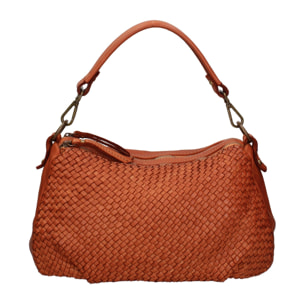 Borsa a spalla da donna - Modello Novella - Vera pelle - 31.0 x 18.0 x 12.0 cm