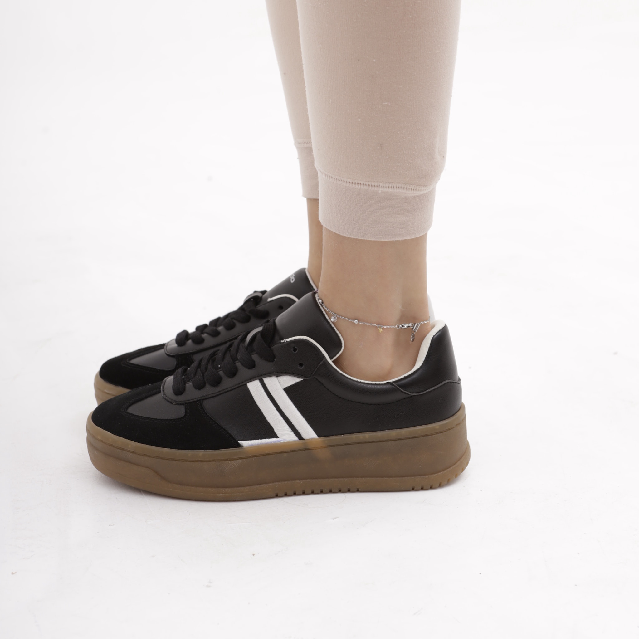 SNEAKERS PLATFORM CHOCOLA' NERO