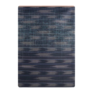 Drap plat satin de coton imprimé orange marine Mist nocturne