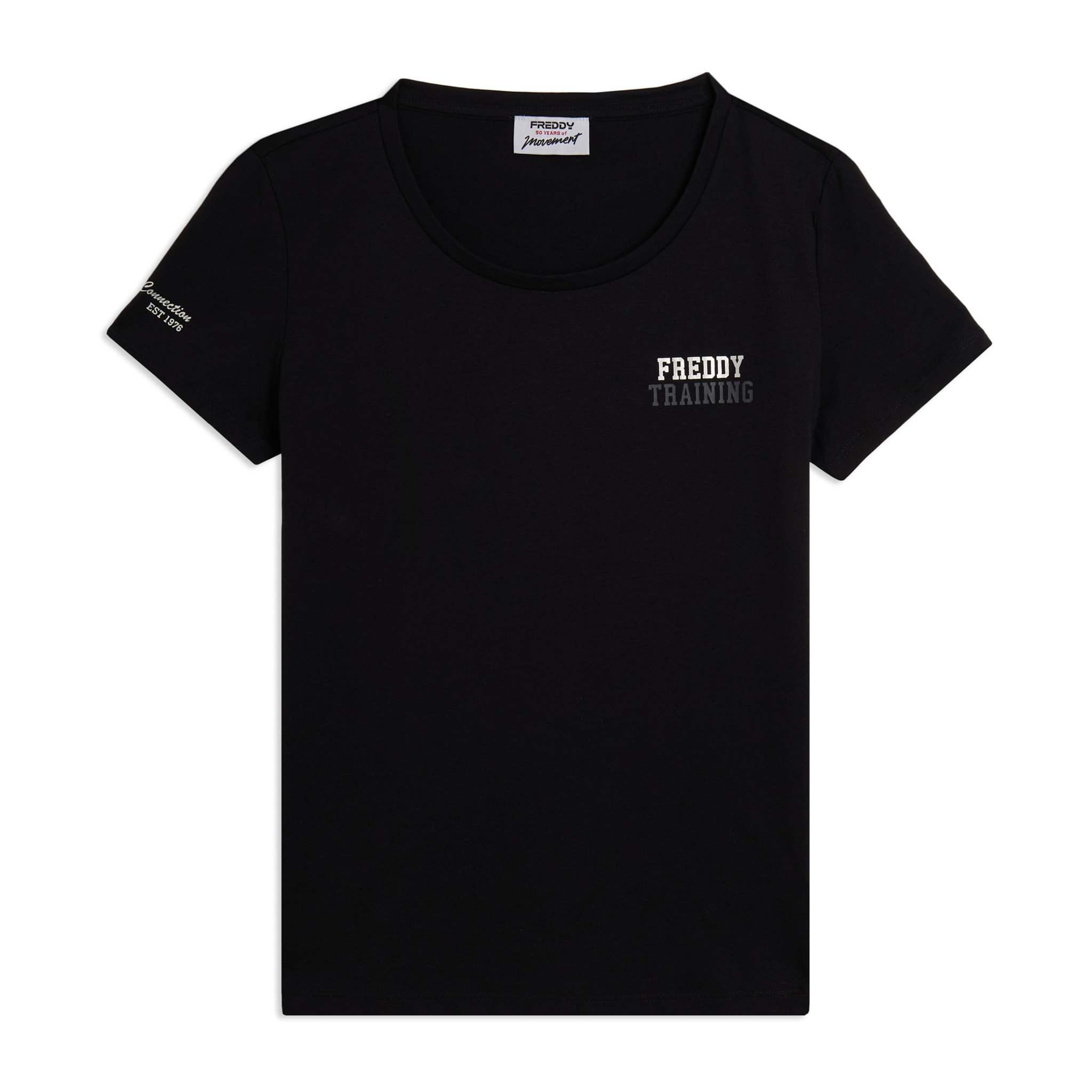 T-shirt Regular Freddy Training con Glitter sul Cuore