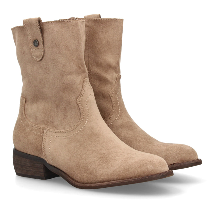 Botin de Tacon con Cremallera para mujer