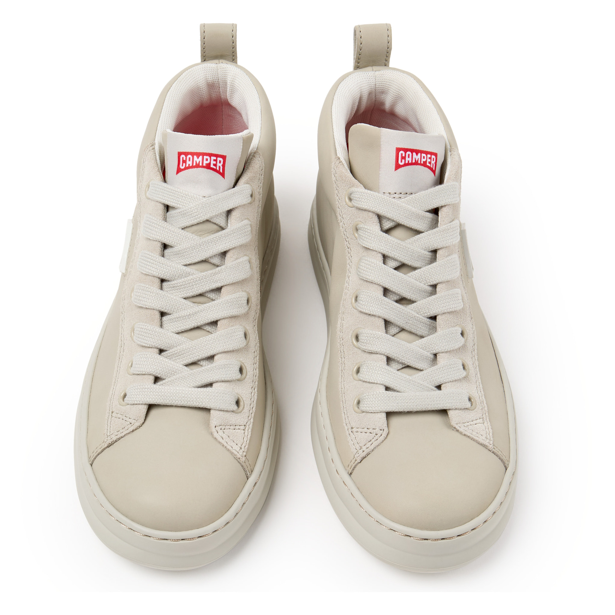 Sneaker-Bootie - CAMPER Runner Four - Beige - Piel lisa
