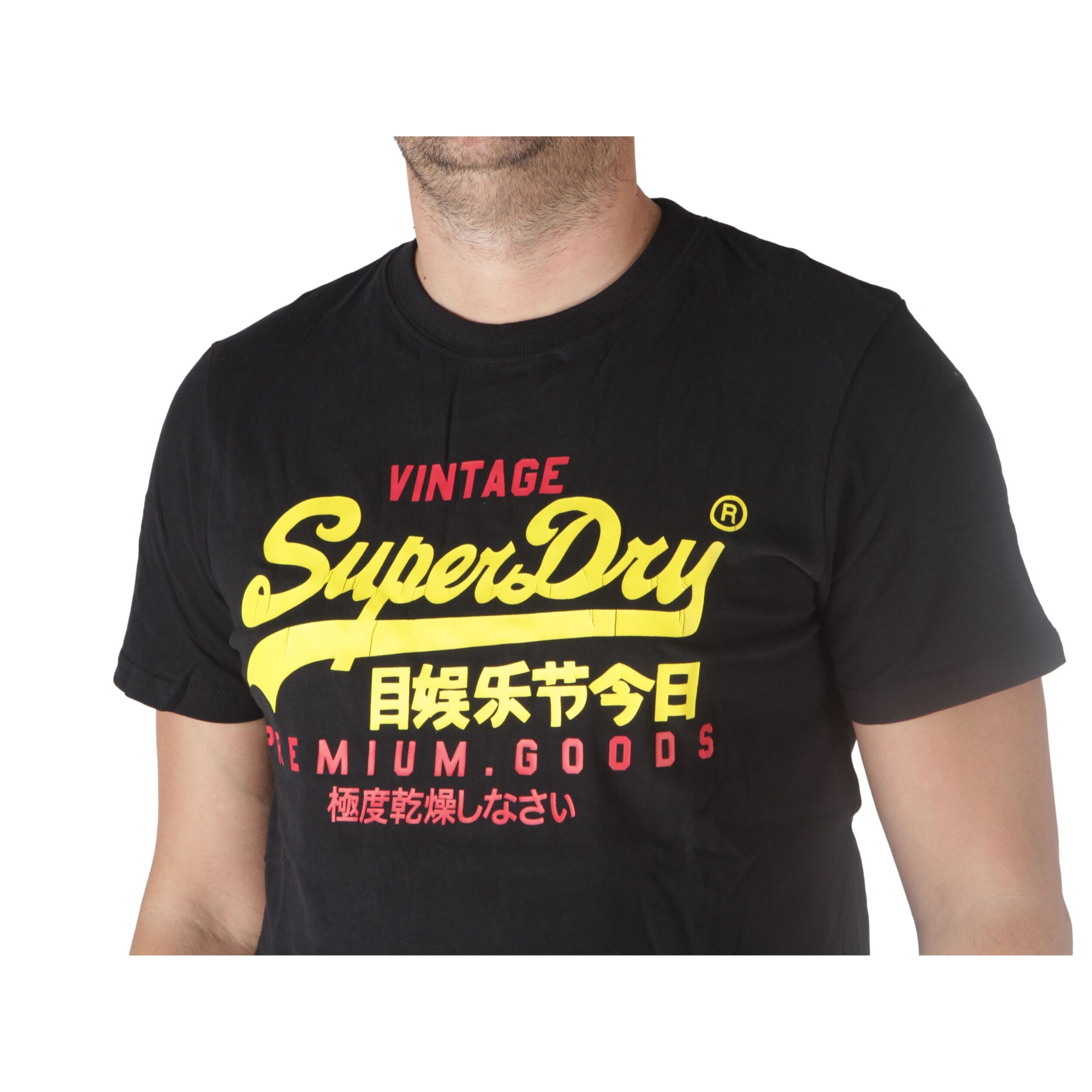 T-Shirt Superdry VL Duo Tee Jet Black Nero