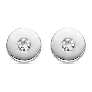 Pendientes con Circonita Brillante acabado plata