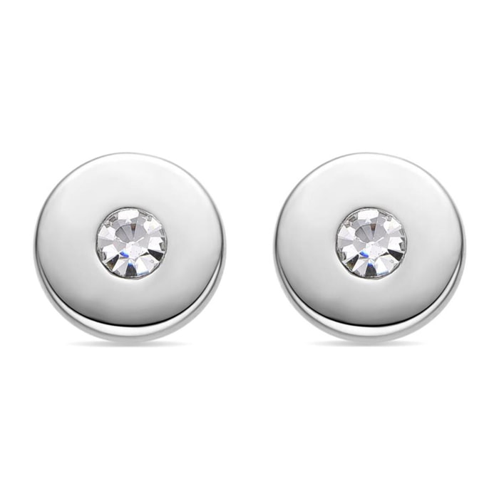 Pendientes con Circonita Brillante acabado plata