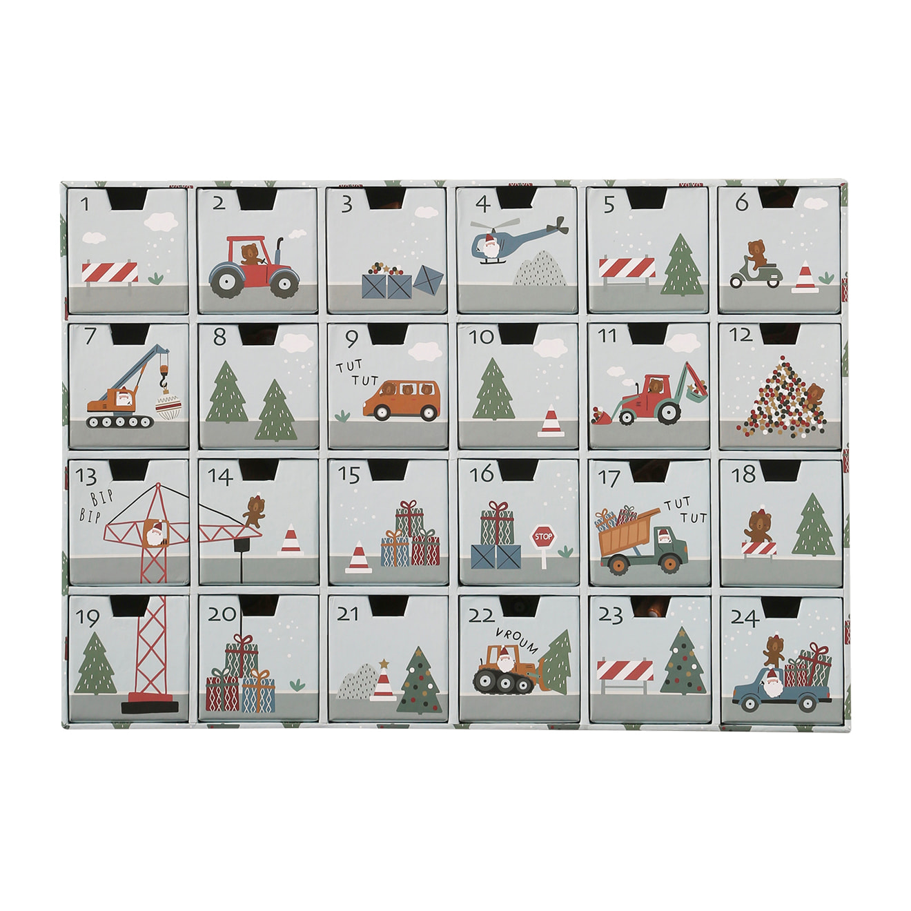 Calendrier de l'Avent jouets en bois - 34,99 €