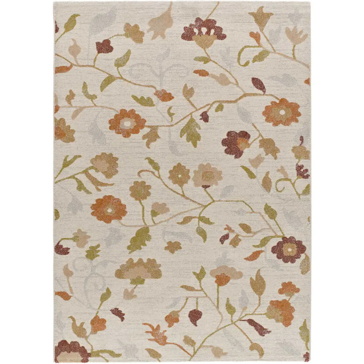 TAMARIS Alfombra motivos florales de pelo corto multicolor, varias medidas disponibles.